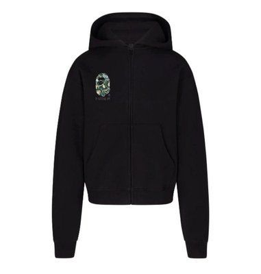 Зіп-худі чоловіча BAPE чорна осіння веснянна літня спортивна кофта с капюшоном двонитка повсякденна XL 2611105438 фото