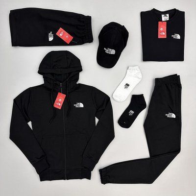 Спортивный костюм мужской The North Face футболка шорты кепка носки комплект Тнф осенний весенний летний L 2629042055 фото