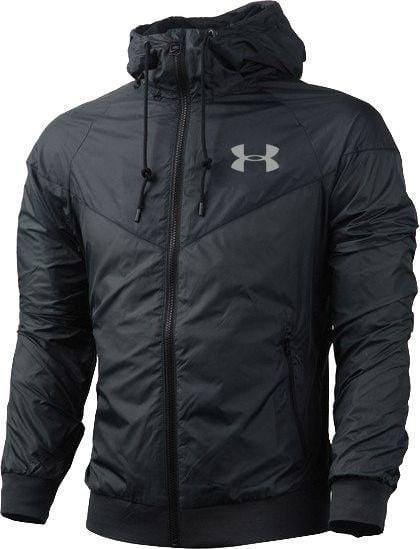 Вітрівка куртка чоловіча чорна Андер Армор under armour весняна осіння легка водовідштовхуюча 2495188806 фото