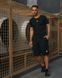 Спортивный комплект мужской Jordan черный футболка шорты летний костюм трикотажный джордан повседневный L 2657859786 фото 1