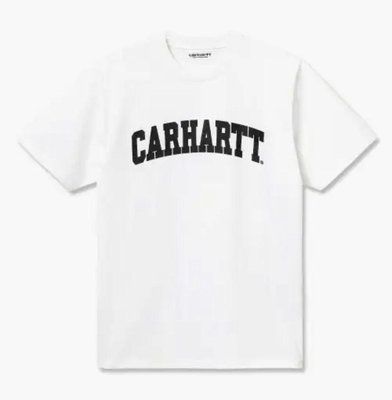 Футболка чоловіча оверсайз carhartt біла широка бавовняна теніска вільного крою 2602756978 фото