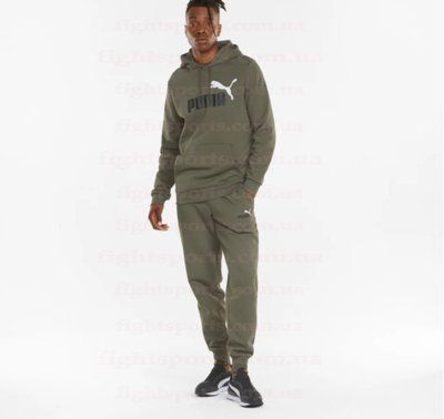 Крутой Мужской Спортивный костюм легкий весенний для прогулок хаки PUMA XXXL 1619238802 фото