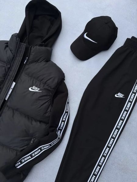 Костюм мужской Найк Nike жилетка кофта штаны кепка весенний осенний XXL 2627657649 фото