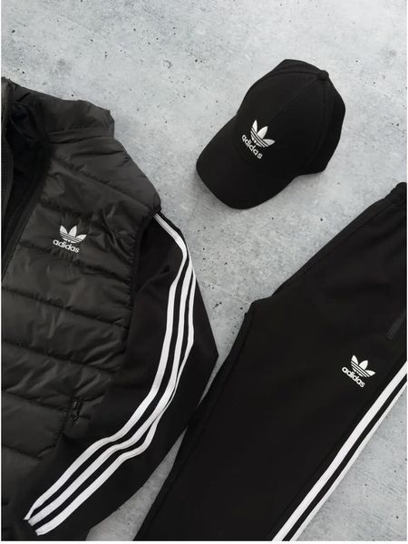 Комплект мужской Адидас Adidas спортивный костюм жилетка кепка весенний осенний XXXL 2626525994 фото
