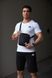 Спортивний комплект чоловічий Adidas біла футболка+чорні шорти+барсетка костюм літній адідас повсякденний 2655165263 фото 5