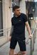 Спортивний комплект чоловічий Nike чорний футболка шорти літній костюм трикотажний найк повсякденний L 2656650028 фото 1