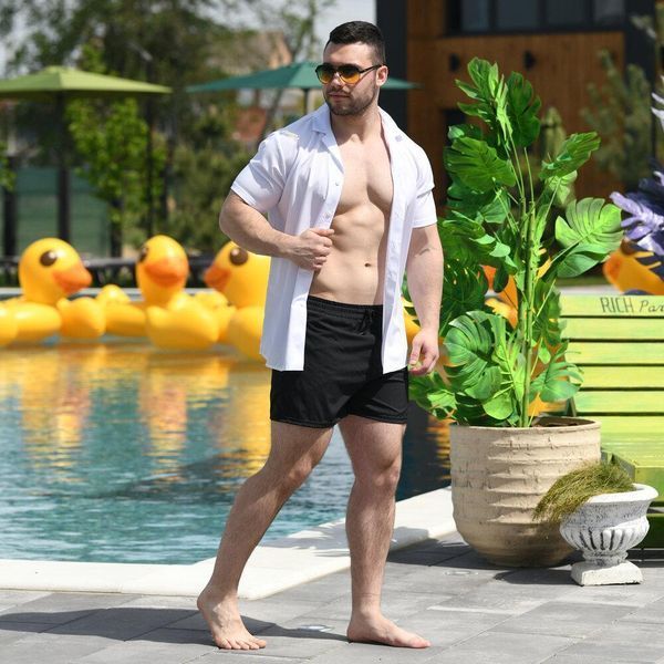Шорты мужские для плавания Pobedov Pool day Темно синие 2587999458 фото