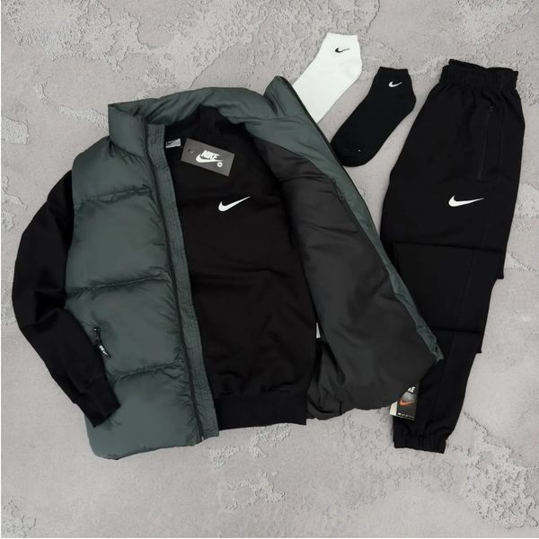 Комплект Найк Nike спортивный костюм мужской жилетка осенний весенний демисезонный XXL 2627303623 фото