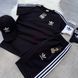 Спортивний Костюм Чоловічий Літній Adidas чорний шорти футболка + кепка спортивний комплект M 2607476025 фото 2