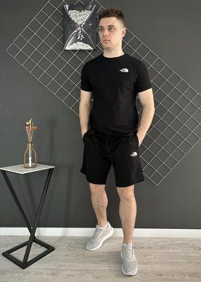 Шорти футболка The North Face чорний комплект чоловічий літній повсякденний L 2607130326 фото