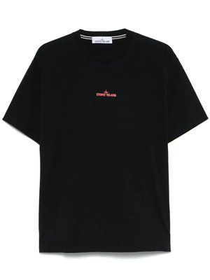 Футболка чоловіча Stone Island чорна спортивна з принтом трикотажна весна літо осінь повсякденна 2669243859 фото