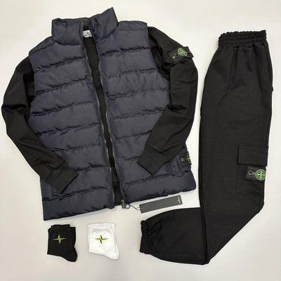 Комплект стон айленд stone island спортивный костюм мужской жилетка осенний весенний набор 3в1 XXL 2628226891 фото