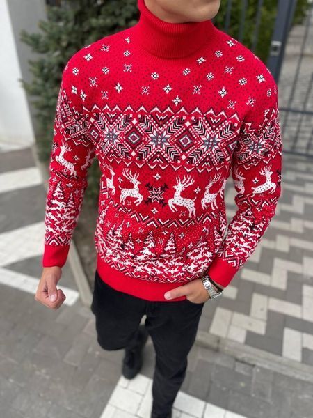 Модель "Різдвяний олень" з горлом червоний XL 2384778129 фото
