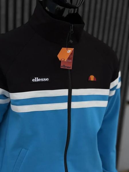 Зип-худи мужская Ellesse голубая весенняя летняя осенняя спортивная кофта воротник-стойкая двунитка повседнев L 2611889101 фото