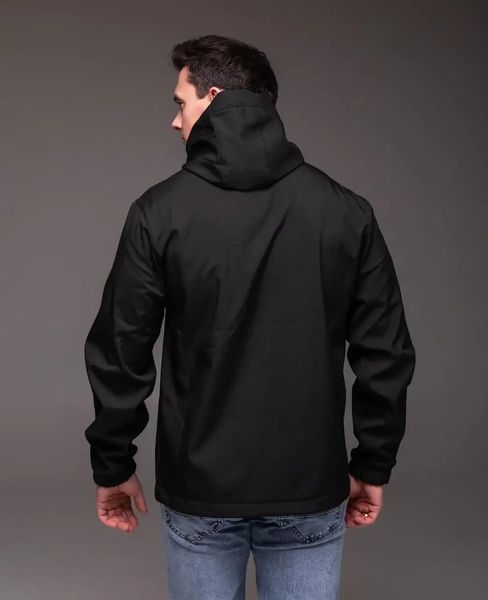 Вітровка чоловіча The North Face Softshell чорна куртка на флісі на блискавці з капюшоном осінь весна нірс фейс XXL 2662622326 фото