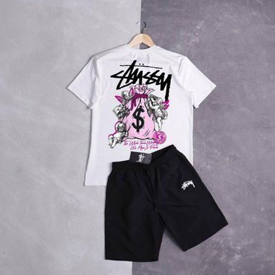 Шорти футболка Stussy комплект чоловічий літній повсякденний M 2608373532 фото