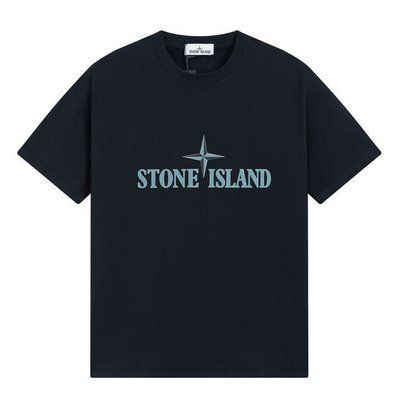 Чоловіча футболка Stone Island чорна спортивна з принтом літо весна осінь повсякденна S 2670274875 фото