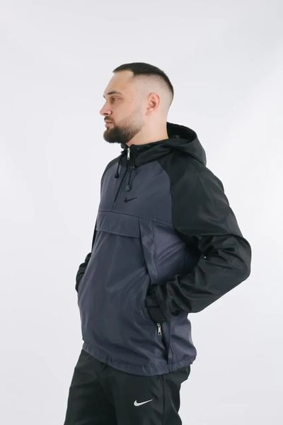 Ветровка анорак куртка мужская Найк "House" Nike серый весенняя осенняя легкая водоотталкивающая XL 2490453850 фото
