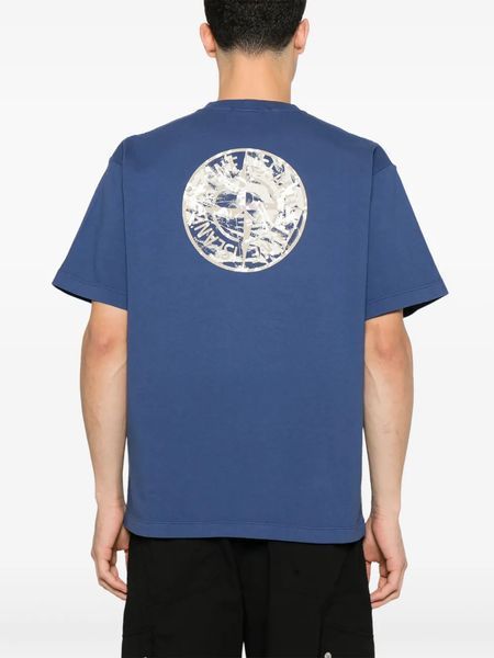 Футболка чоловіча Stone Island синя спортивна з принтом трикотажна весна літо осінь повсякденна 2669243870 фото