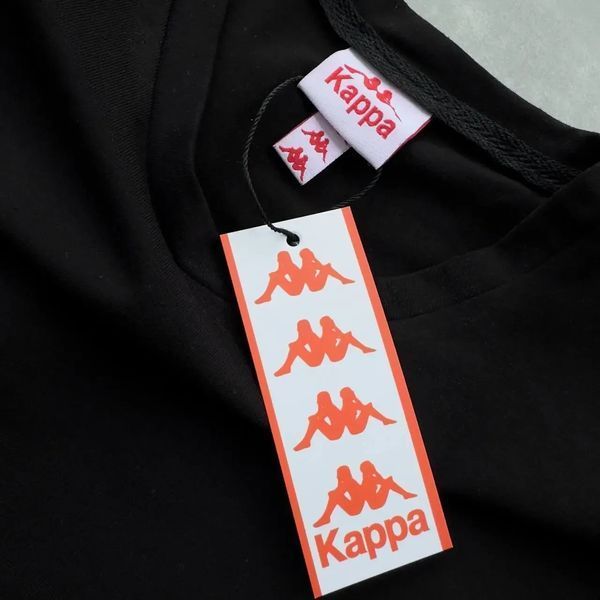 Шорти футболка + кепка Kappa чорний комплект чоловічий літній повсякденний XXL 2607661227 фото