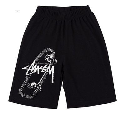 Шорти чоловічі Stussy чорні трикотажні спортивні повсякденні L 2605434120 фото