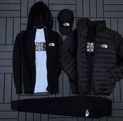 Спортивный костюм мужской The North Face куртка футболка кепка весенний осенний комплект XXL 2614335740 фото