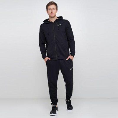 Мужской Спортивный костюм найк на молнии весна осень для тренировок черный NIKE L 1618813015 фото