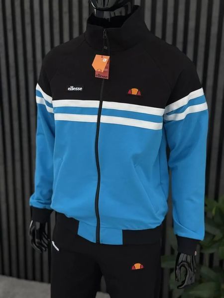 Зип-худи мужская Ellesse голубая весенняя летняя осенняя спортивная кофта воротник-стойкая двунитка повседнев XXL 2611889103 фото