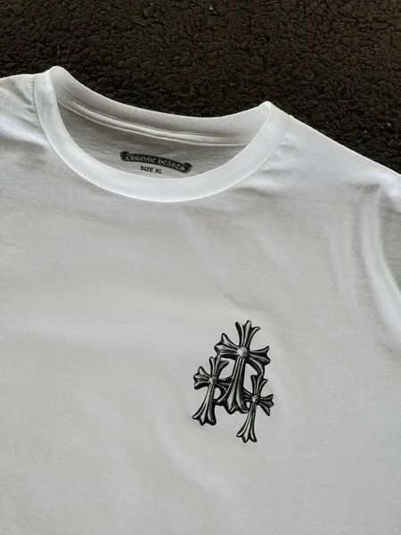 Футболка чоловіча Chrome Hearts біла з принтом бавовняна спортивна повсякденна літо осінь весна M 2670291876 фото