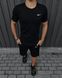 Спортивний комплект чоловічий Nike чорний футболка шорти літній костюм трикотажний найк повсякденний 3XL 2656650031 фото 9