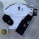 Спортивный Костюм Мужской Летний Adidas шорты футболка +кепка спортивный комплект M 2607457955 фото 1