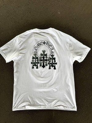Футболка чоловіча Chrome Hearts біла з принтом бавовняна спортивна повсякденна літо осінь весна 2669243882 фото