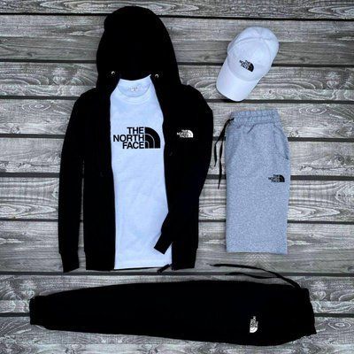 Спортивный мужской костюм The North Face шорты кепка Комплект осень весна XL 2615089929 фото