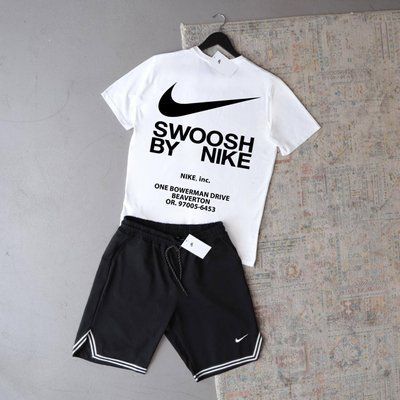 Костюм чоловічий літній Найк NIKE шорти футболка спортивний комплект найк 2660234652 фото