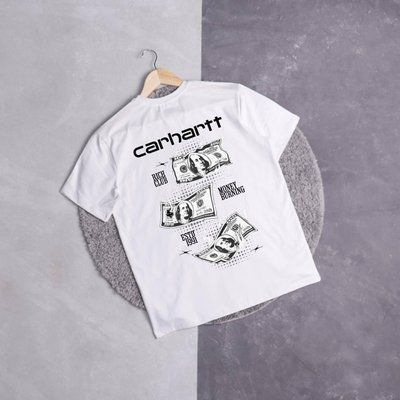Футболка мужская Carhartt Dollar белая летняя трикотажная тенниска XXL 2612857972 фото