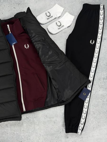 Спортивный мужской комплект Fred Perry жилетка свитшот штаны весенний Осенний XXL 2630266987 фото