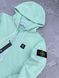 Кофта мужская Stone Island мята осенняя весенняя летняя зип-худи двунитка с капюшоном повседневная S 2611898006 фото 1