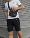Комплект чоловічий спортивний Puma біла футболка+чорні шорти+чорна барсетка костюм літній пума 2655165269 фото 8