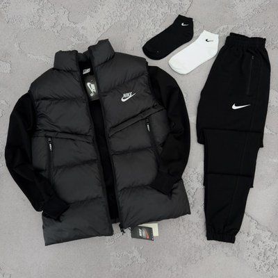Комплект Найк Nike спортивный костюм мужской жилетка осенний весенний демисезонный XL 2627348093 фото