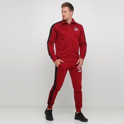 Стильный Мужской Спортивный костюм пума для прогулок красный PUMA XXXL 1618814138 фото