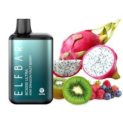 Elf Bar BC5000 Ultra POD 5% Kiwi Dragon Fruit Berry Киви Патайя Ягода (Подзаряжаемый) 5000ul10 фото