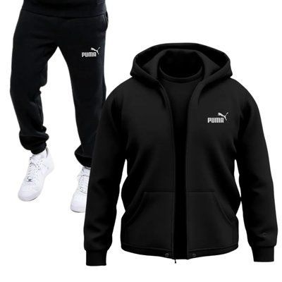 Спортивний костюм Чоловічий Пума теплий Осінній Puma Худі та штани XXXL 2354895603 фото