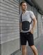 Спортивний комплект чоловічий Nike футболка сіра+ шорти чорні + барсетка костюм літній найк повсякденний 3XL 2657447285 фото 1