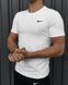 Спортивний комплект чоловічий Nike біла футболка+чорні шорти літній костюм трикотажний найк повсякденний L 2656653319 фото 5