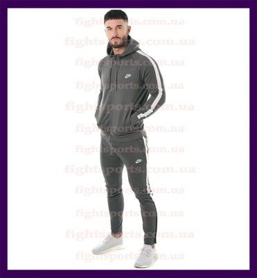 Чоловічий Спортивний костюм найк весна осінь для сірий NIKE 1619350150 фото