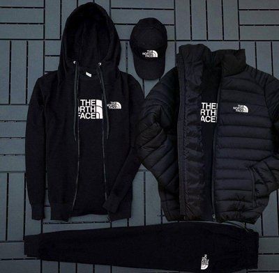 Спортивный костюм мужской The North Face куртка футболка кепка весенний осенний комплект XL 2614337806 фото