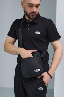 Спортивний комплект чоловічий The North Face чорний поло шорти барсетка літній костюм бавовняний норс фейс M 2657644393 фото
