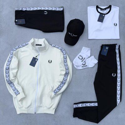 Спортивный костюм Fred Perry мужской футболка шорты кепка весна осень лето фред перри 2630153216 фото