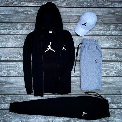 Спортивный костюм мужской Джордан шорты кепка Комплект Jordan осень весна XXL 2615131173 фото
