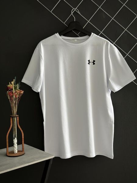 Спортивний Костюм Чоловічий Літній Under Armour чорні шорти біла футболка спортивний комплект 2606906055 фото
